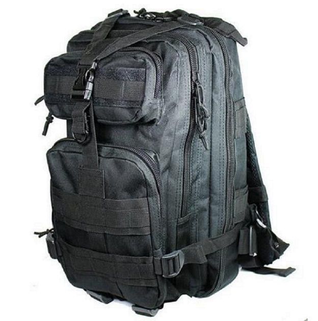 Outdoor Tactical Sport Backpack for Camping Hiking & Trekking Black