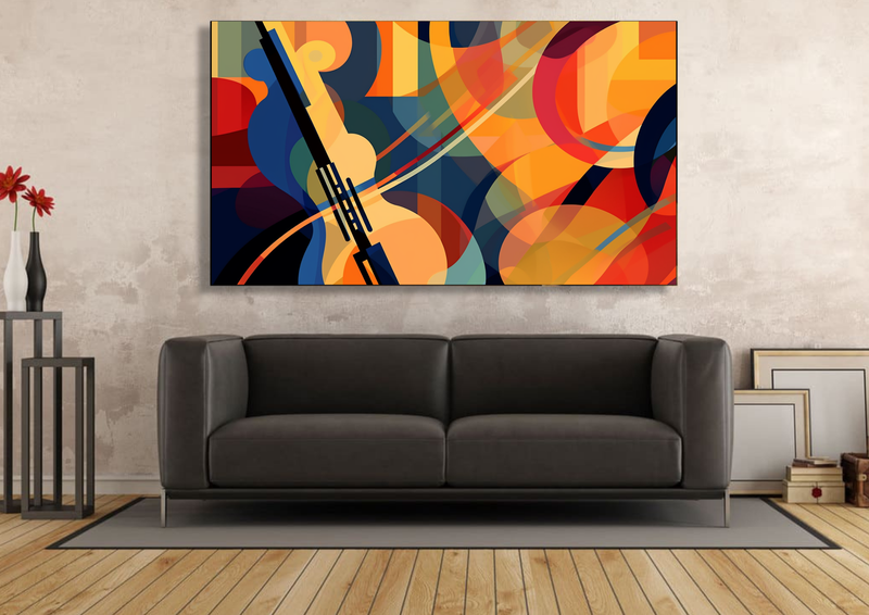 Canvas Wall Art -Abstract Jazz Colours - IM0412
