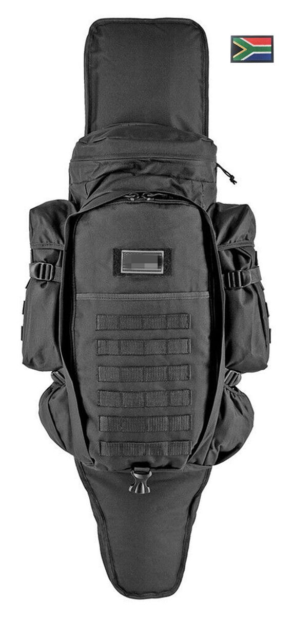 Rifle Bag Backpack For Rifle Pack Foldable Hikers + South Africa Patch