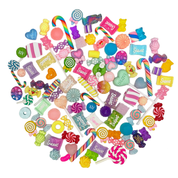 Miniature Kawaii Resin Charms - Cute Candy Sweets