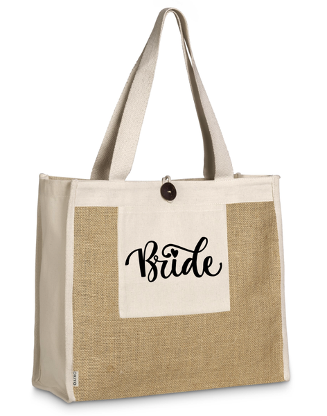 Bride Cotton Jute Shopper/Tote