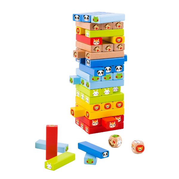 Educational Animal Jenga