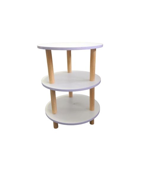 3 Tire Round Table For Corner SIde Table -For Room Bedrrom-FU6006