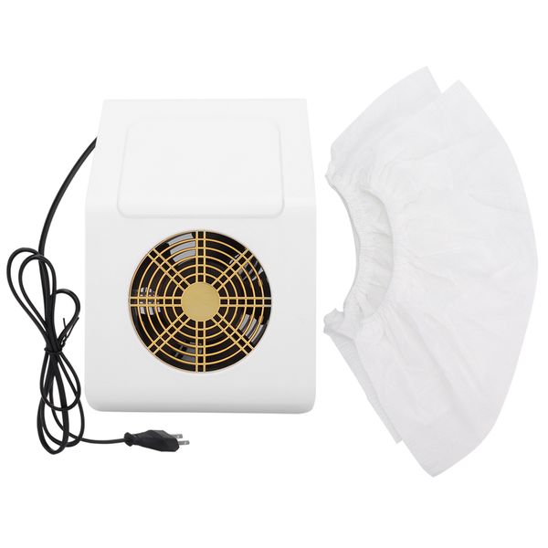 40W Nail Dust Collector Suction Vacuum Cleaner White US Plug