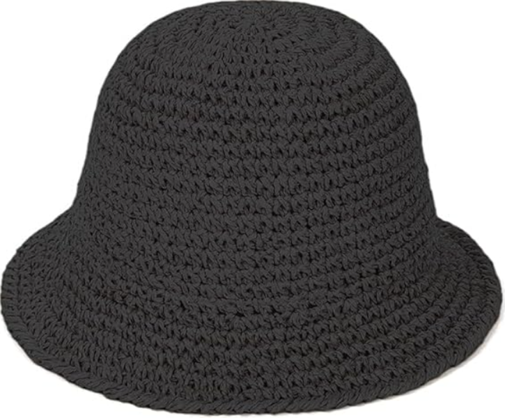 Womens Floppy Straw Sun Hat Packable Wide Brim Summer Beach Hat Foldable