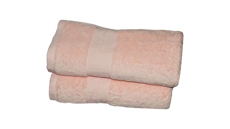 Luxury Bath towel Set,610 GSM, Rose Pink