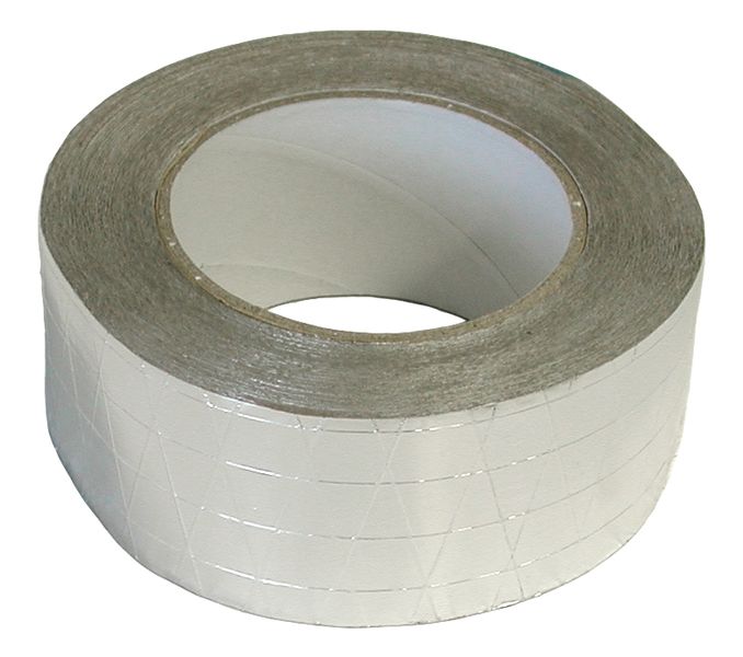 Reinforced Aluminium Foil Tape - 0.3 x 50mm x 50 Meter Roll