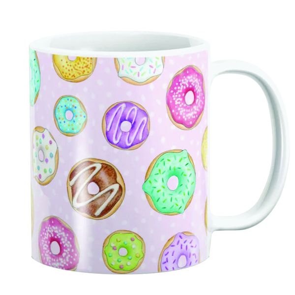 PepperSt Mug - Scattered Rainbow Donuts