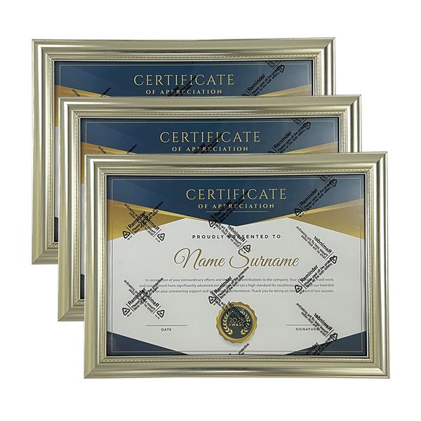 A4 Certificate/Picture/Photo Frame - White Frame