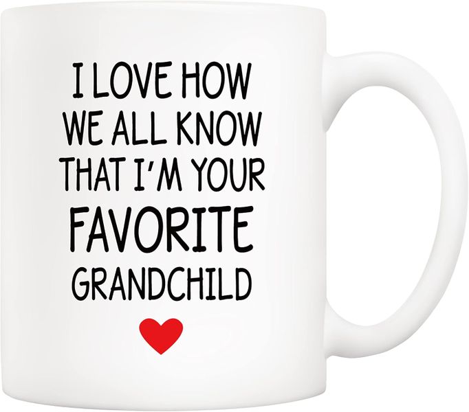 Favourite grandchild-Father's day-Mother's day-Valentines-Christmas Mug