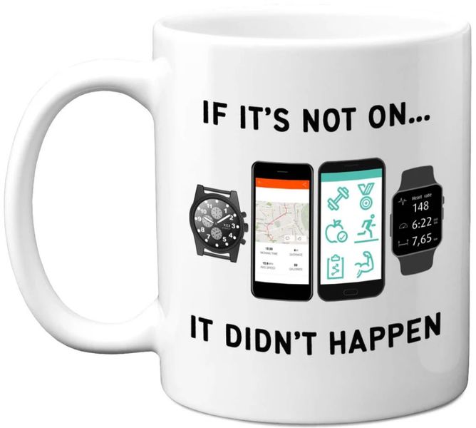 If It's Not On It Didn't Happen Cyclist Runner 11oz Premium Coffee Mug