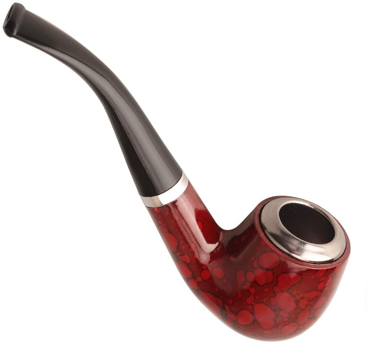 Red Smoking Standard Smooth Captain Tobacco Pipe 