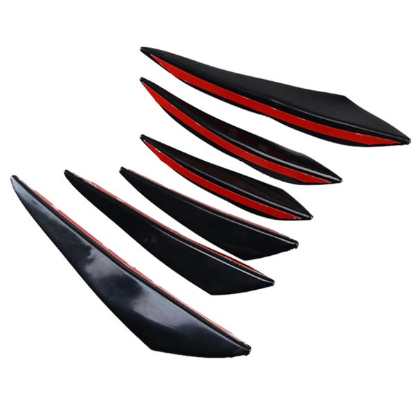 Universal Pvc Car Front Bumper Lip Protector Rear Diffuser Guard 6PCS