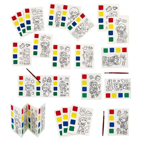 Kids' Party Favor Delight - Water Painting Character Sets in Bulk! - Pack of 20 Image