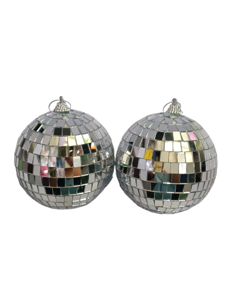 Mirror Ball For Disco, Wedding Or Party - 2 Piece - 10 CM