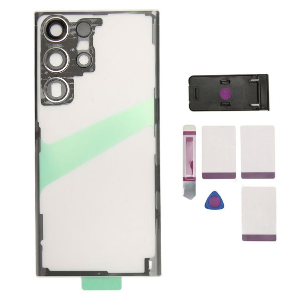 S23 Ultra Clear Back Glass Silver