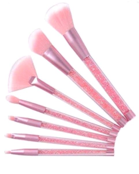 Glitter Pink Make-Up Brush Set