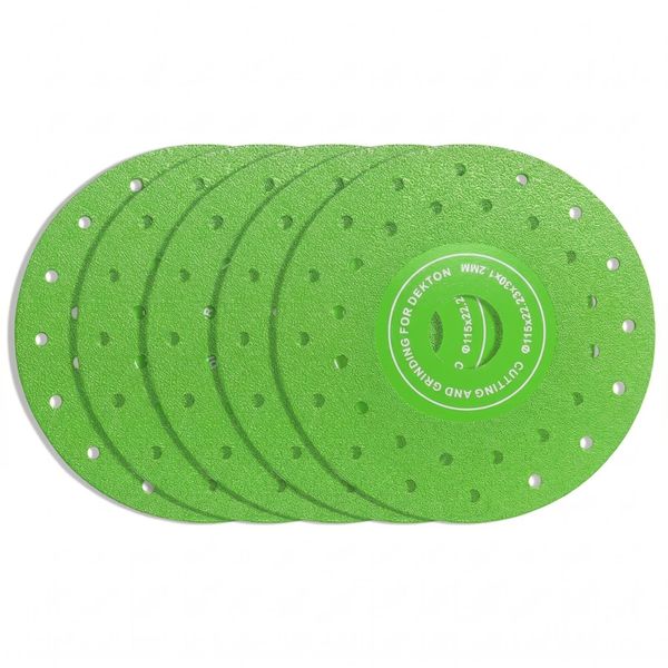 5 Piece Ultra Thin Diamond Grinding Disc Set 4.5 Inch