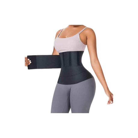 High-waisted Double Bands Cross Compression Slimming Shapewear