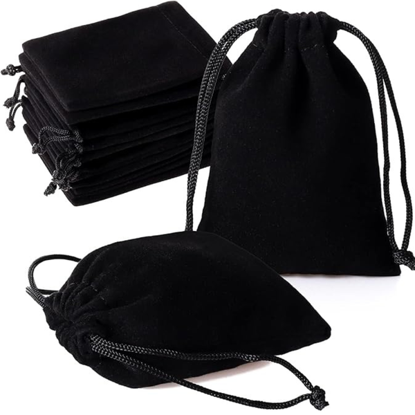 Bestby - 50pcs Velvet Drawstring Bags for Jewellery/Gifts