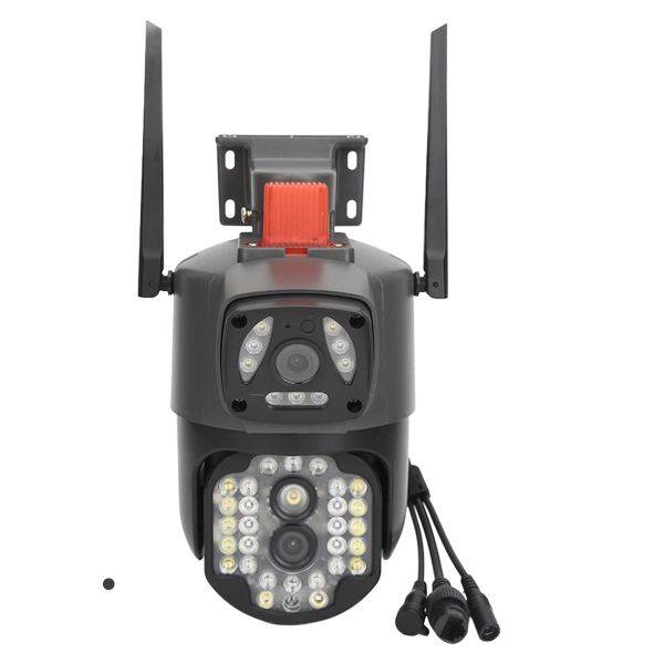 2MP Dual Lens and Dual Screen Outdoor Security Camera with Full Color Night