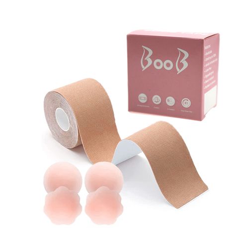Booby Tape - The Original Breast Tape for Women, Latex-Free and