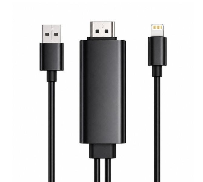 Lightning to HDMI Adapter Compitable with iPhone &amp; iPad 1080P HD Screen