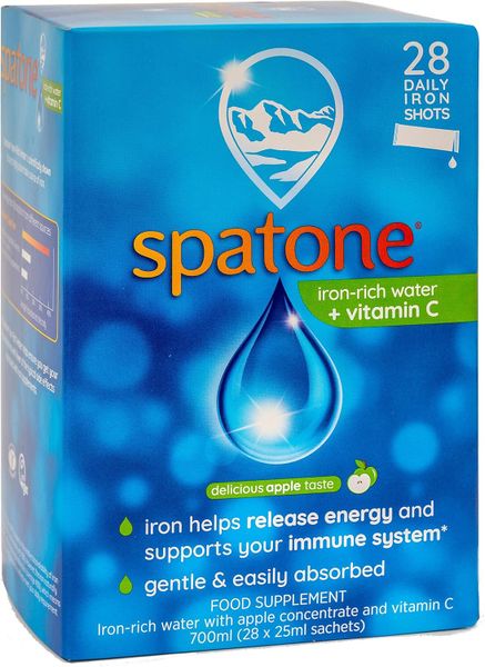 Spatone Apple Natural Iron Supplement with Vitamin C (28 Sachets)