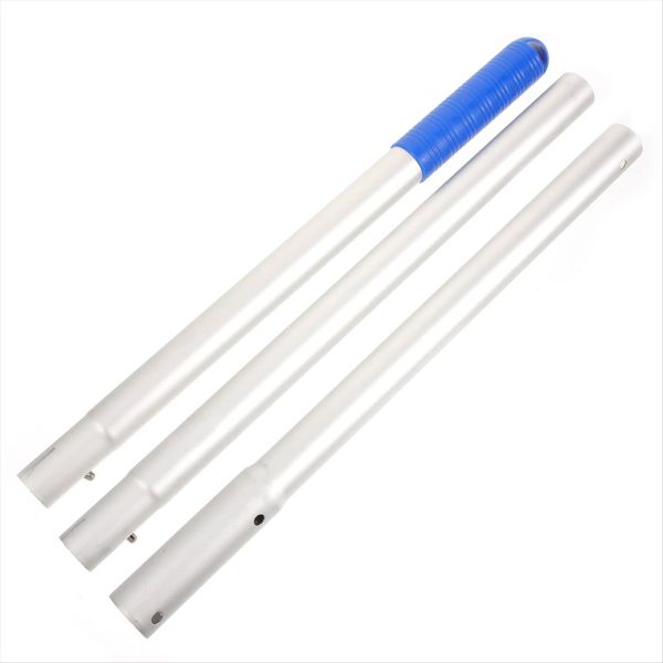 Fish Basket Pole Swimming Pool Fishing Rod Metal Pool Brush Skimmer for Poo