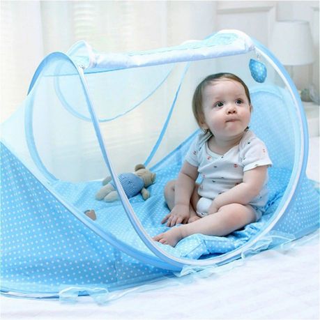 Baby Foldable Mosquito Net and Cradle Tent Bed - Blue, Shop Today. Get it  Tomorrow!