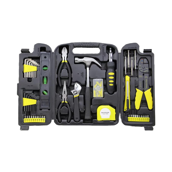 130-PC Multifunctional Auto and Home Repair Tool Set with Durable Case FG-7