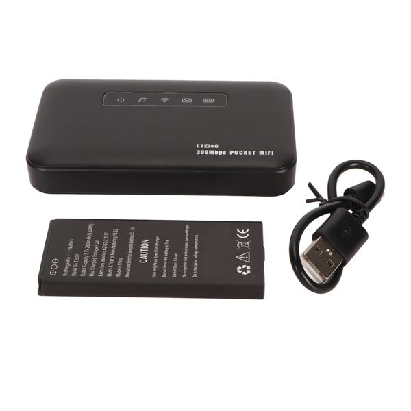 Portable 4G Router, 300Mbps, 8 Users, 2600mAh