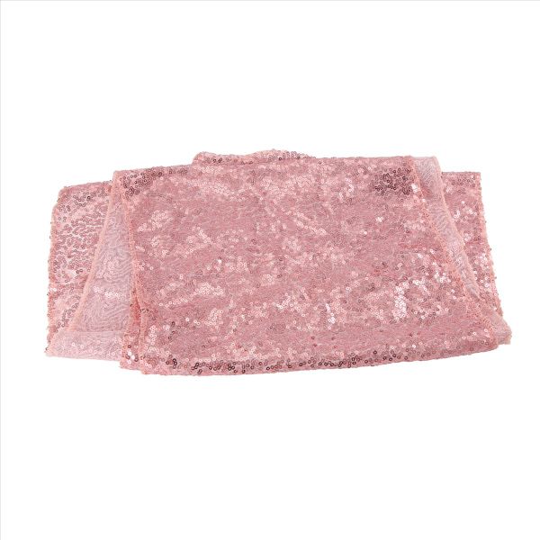 Sparkly Rose Gold Table 12X71 Inch For Wedding Party Table Cloth