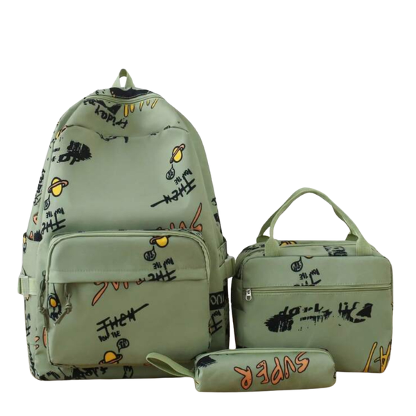 Durable 3-Piece School Bag Set For Kids