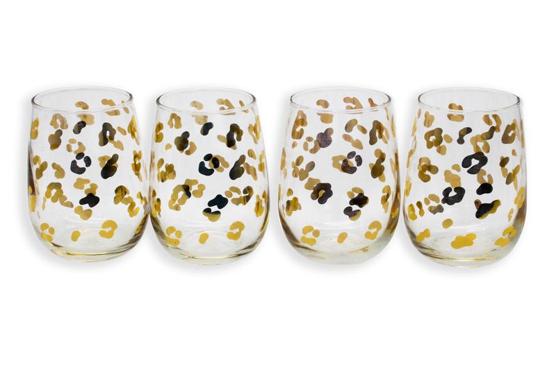 Clink - Stemless Leopard Set