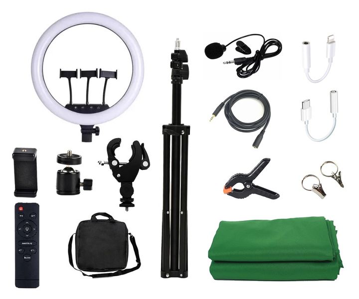 Jack Brown 18" Studio Video Creator Ring Light &amp; Accessories Kit