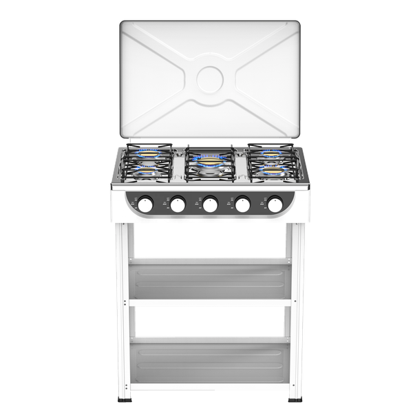 5 Burner Gas Cooktop Free Standing Portable Stove