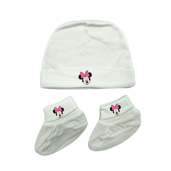 Katz Designs - Hat + Booties - Minnie Mouse Inspired