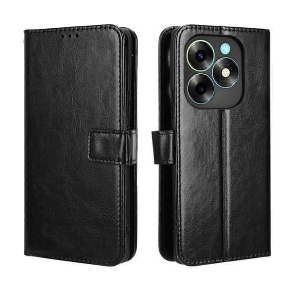Crazy Horse Pattern Leather Protective Case For Itel S25 Ultra 4G