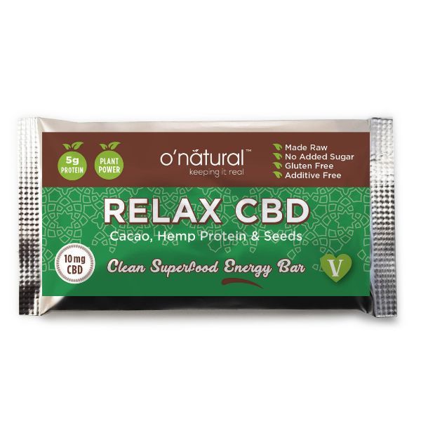 O'natural - Chocolate Superfood Relax CBD Bar 40g