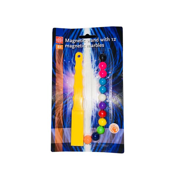 Edu-Science Magnet Wand Yellow with 12 Magnetic Marbles