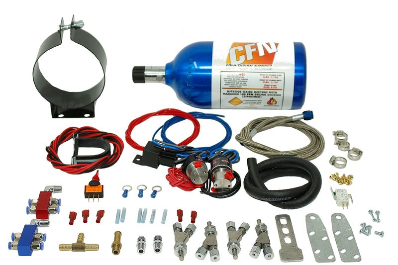 Cold Fusion Nitrous Wet Kit Motorcycle 4 Cylinder Wet Kit 4 Nozzle Wet Kit