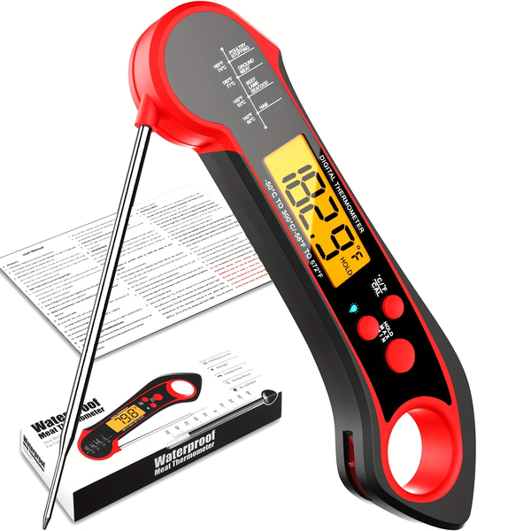 1 Piece Kitchen Waterproof Food Folding Cooking Thermometer