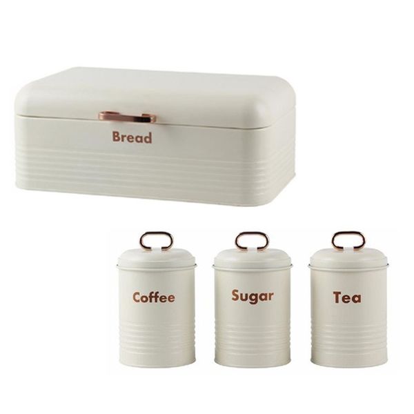 Retro Bread Bin Steel Design