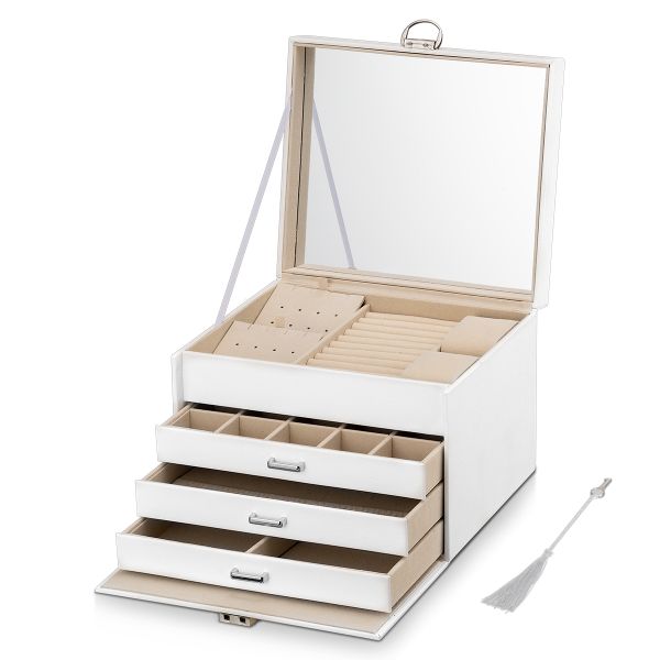 Large Jewelry Organizer with Mirror