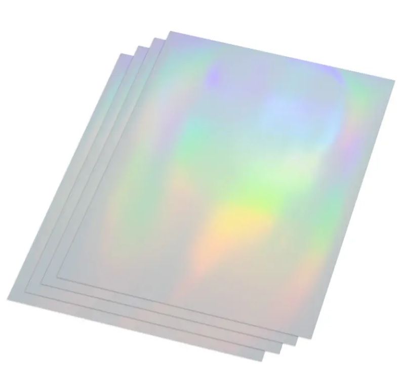 Printable A4 Vinyl Sticker Papers - 10 Sheets - Transparent Rainbow ...