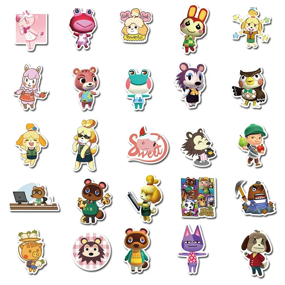 50 Pieces Animal Crossing Stickers Shop Today. Get it Tomorrow