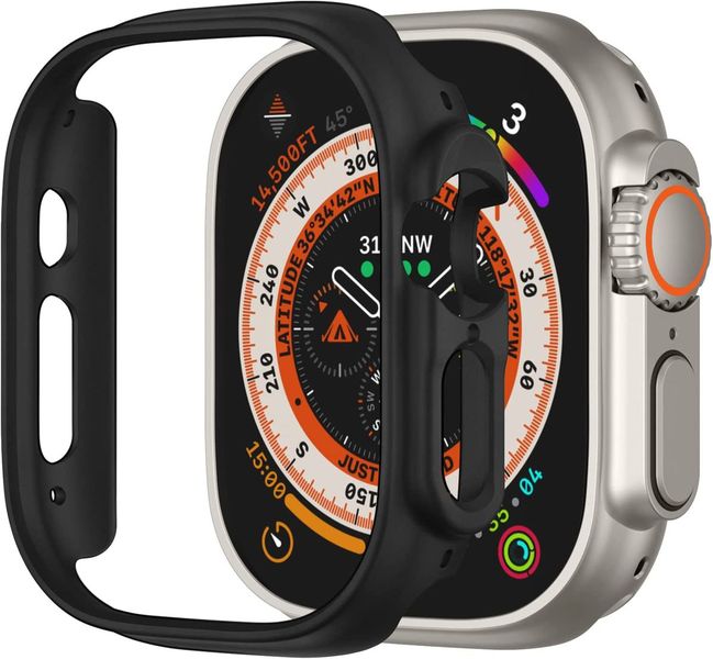 49mm Cover with Built in Screen Protector for Apple Watch - Black