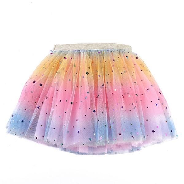 Multicoloured Star Tutu Skirt - Age 3-8
