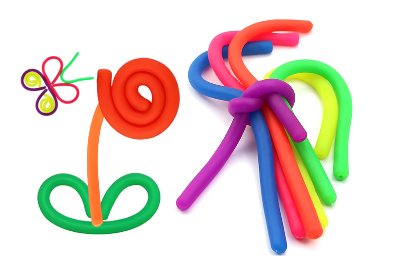 Stretch, Tie, Twirl, and Explore: Multi-Coloured Sensory Playset Toys!